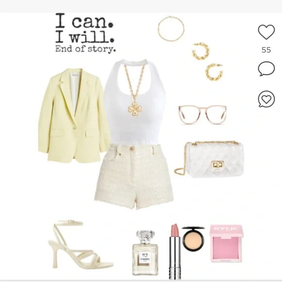 Generation Love Devyn Tweed Shorts CREAM SZ 12 - Picture 8 of 11